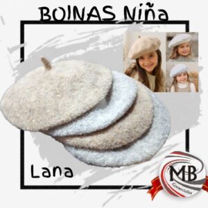 Boinas niña de lana clasica por mayor en MB Comercializa. Distribuidor mayorista de accesorios de moda infantil, gorros tejidos para niñas y boinas francesas con despacho rapido en 24 horas y precios directos mayoristas a toda Argentina via Correo Argentino.