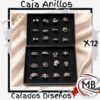 Caja de anillos de acero quirurgico calados diseños por mayor x12, set de alianzas con figuras caladas de mariposa moño y corona en joyerias con despacho en 24 horas por Correo Argentino en mbcomercializa.com.ar.