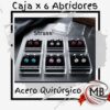 Caja x6 aros abridores de acero quirurgico con strass de colores por mayor, set de aros abridores hipoalergenicos de strass brillante en joyerias y regalerias con despacho en 24 horas por Correo Argentino en mbcomercializa.com.ar.