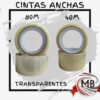 Cintas de embalar transparentes anchas por mayor, cinta adhesiva transparente de 40m y 80m para sellado de cajas y paquetes de e-commerce, ideal para librerias y comercios con despacho rapido en 24 horas por Correo Argentino mediante mbcomercializa.com.ar.