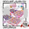 Juego de mesa adivina quién es versión unicornios por mayor en MB Comercializa. Distribuidor directo de juegos de mesa infantiles con despacho rápido en 24 horas y precios directos mayoristas a toda Argentina vía Correo Argentino.