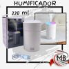 Humidificador y difusor ultrasónico de ambientes H2O de 220ml por mayor en MB Comercializa. Distribuidor mayorista de aparatos de aromaterapia compactos y vaporizadores USB con despacho rápido en 24 horas y precios directos mayoristas a toda Argentina vía Correo Argentino.