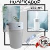 Humificador de aire y aromatizador cilíndrico de 260ml por mayor en MB Comercializa. Distribuidor directo de difusores de vapor frío para el hogar y la oficina con despacho rápido en 24 horas y precios directos mayoristas a toda Argentina vía Correo Argentino.