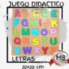 Juego didactico de letras de madera de 20x20 cm por mayor, abecedario de encastre infantil tipo montessori para motricidad en jugueterias con despacho en 24 horas por Correo Argentino en mbcomercializa.com.ar.