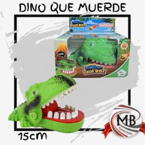 Juego de mesa Dino que Muerde de 15 cm por mayor, juguete mecanico de dinosaurio saca muelas con dentadura azarosa y suspenso para niños en jugueterias y cotillones con despacho en 24 horas por Correo Argentino mediante mbcomercializa.com.ar.