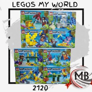 Juego de bloques para armar tipo minecraft my world modelo 2120 por mayor para jugueterias MB Comercializa.
