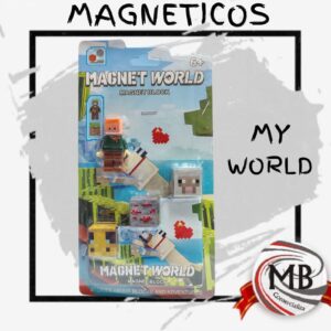 Bloques imantados Magnet World por mayor, blister de figuras magneticas cubicas coleccionables y personajes interactivos para niños en jugueterias con despacho en 24 horas por Correo Argentino mediante mbcomercializa.com.ar.