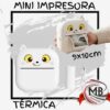 Mini impresora termica portatil de 9x10 cm por mayor, impresora de bolsillo bluetooth con diseño de gatito kawaii para fotos y notas en locales de electronica y librerias con despacho en 24 horas por Correo Argentino mediante mbcomercializa.com.ar.