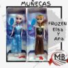 Muneca de juguete estilo princesas de nieve elsa y anna con cepillo por mayor para jugueterias MB Comercializa.