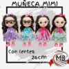 Muneca infantil con lentes de 26 cm por mayor en MB Comercializa. Distribuidora mayorista de juegos y juguetes para revendedores con despacho 24/7 full a toda Argentina via Correo Argentino.