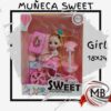 Muñeca infantil Sweet Girl con bicicleta rosa por mayor en MB Comercializa. Distribuidor directo de sets de muñecas y juguetes con despacho rápido en 24 horas y precios directos mayoristas a toda Argentina vía Correo Argentino.