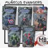 Muñecos articulados de accion superheroes en blister individual para jugueterias y revendedores MB Comercializa.