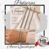 Combo de 3 pulseras de acero quirurgico por mayor, set de tres pulseras de cadenas surtidas unisex resistentes al agua que no se oxidan para joyerías y locales de ropa con despacho en 24 horas por Correo Argentino mediante mbcomercializa.com.ar.