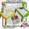 Proyector de dibujo infantil grande con formas de unicornio y dinosaurio por mayor en MB Comercializa. Distribuidor directo de mesas didácticas de arte con despacho rápido en 24 horas y precios directos mayoristas a toda Argentina vía Correo Argentino.
