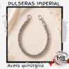 Pulsera estilo griego de acero quirurgico 316L venta mayorista MB Comercializa. Proveedor de joyas de acero inoxidable, pulseras de eslabones para hombre y mujer con envio express en 24hs a toda la Argentina por Correo Argentino.