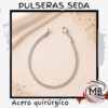 Pulsera seda de acero quirurgico por mayor en MB Comercializa. Distribuidor mayorista de joyas de acero, pulseras de malla flexible fina y bijouterie fina con despacho rapido en 24 horas y precios directos mayoristas a toda Argentina via Correo Argentino.