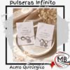 Pulseras infinito de acero quirurgico por mayor con tarjeta de regalo, kit de pulseras de la amistad con dije de infinito corazon y trebol en joyerias y locales de moda con despacho en 24 horas por Correo Argentino en mbcomercializa.com.ar.