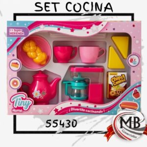 Set de cocina kit super merienda tiny home art 55430 por mayor en MB Comercializa. Distribuidor mayorista de juguetes de cocina infantiles, kit con cafetera, tetera, tazas, comida de juguete y accesorios con despacho rapido en 24 horas a toda Argentina via Correo Argentino.