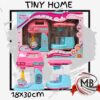 Set de cocina Tiny Home de 18x30 cm por mayor, juego de electrodomésticos de juguete con batidora de reposteria y cafetera de filtro transparente para niños en jugueterías y regalerías con despacho en 24 horas por Correo Argentino mediante mbcomercializa.com.ar.