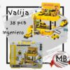 Valija estacionamiento pista de construccion e ingeniero 38 piezas con camiones por mayor en jugueteria juegos por mayor MB Comercializa. Proveedor mayorista para revendedores y comercios con despacho 24/7 full a toda Argentina via Correo Argentino.