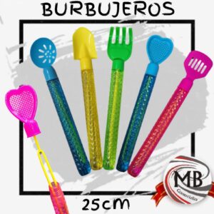 Burbujeros palitas de 25 cm con glitter por mayor, tubos lanza burbujas con formas de herramientas de playa para niños en cotillones y jugueterías con despacho en 24 horas por Correo Argentino mediante mbcomercializa.com.ar.