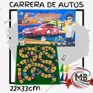 Juego de mesa clásico Carrera de Autos por mayor en MB Comercializa. Distribuidor directo de juegos de tablero tradicionales con despacho rápido en 24 horas y precios directos mayoristas a toda Argentina vía Correo Argentino.