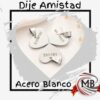 Dijes de amistad corazon partido de acero blanco por mayor, juego de tres medallas compartidas con grabado de tres partes siempre mejores amigas para collares de grupos de amigas en regalerias y joyerías con despacho en 24 horas por Correo Argentino mediante mbcomercializa.com.ar.