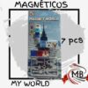 Bloques magneticos magnet world my world 7 piezas con figura y accesorios estilo minecraft venta mayorista MB Comercializa.