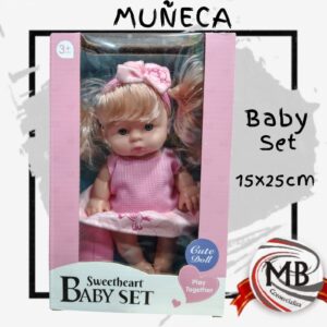 Muñeca Sweetheart Baby Set infantil por mayor en MB Comercializa. Distribuidor directo de juguetería con despacho rápido en 24 horas y precios directos mayoristas a toda Argentina vía Correo Argentino.