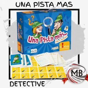 Juego de mesa de ingenio Una Pista Más Detective por mayor en MB Comercializa. Distribuidor directo de juegos de estrategia y deducción con despacho rápido en 24 horas y precios directos mayoristas a toda Argentina vía Correo Argentino.
