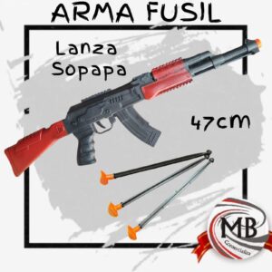 Arma fusil de juguete lanza sopapas 47 cm con dardos de ventosa juego de punteria infantil venta mayorista MB Comercializa.