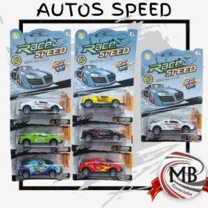 Autos de carrera race speed blister juguete infantil por mayor MB Comercializa.