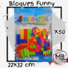 Bloques para armar funny x50 piezas encastre juguete infantil por mayor MB Comercializa.