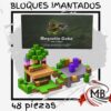 Bloques imantados cubos magneticos 48 piezas construccion pixel juego de encastre venta mayorista MB Comercializa.