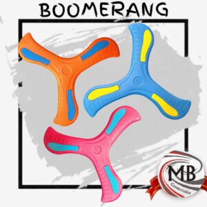 Boomerang de tres aspas plásticas de colores de aire libre juego de parque playa y jardin venta mayorista MB Comercializa.