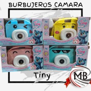 Burbujero camara fotografica automatica tiny oso con luz y sonido venta mayorista MB Comercializa.