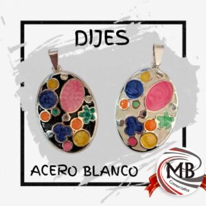 DIJES FLOR ACERO BLANCO
