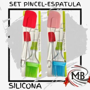 SET ESPÁTULA Y PINCEL SILICONA