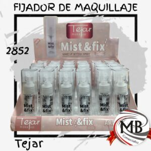 Fijador de maquillaje spray tejar mist and fix 12ml sellador bruma facial de larga duracion cosmetica venta mayorista MB Comercializa.