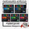 MARCADORES ACRILICOS  ACRILYC BRUSH