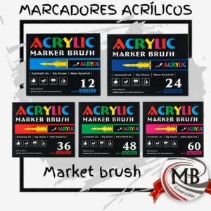 MARCADORES ACRILICOS  ACRILYC BRUSH