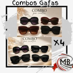 PACK X 4 GAFAS VARIOS DISEÑOS