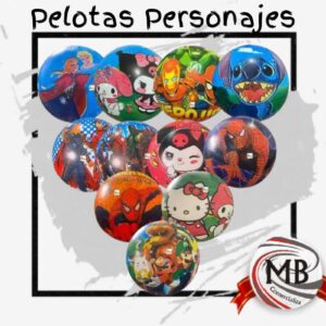 PELOTAS GOMA PERSONAJES
