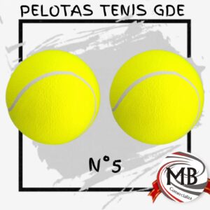 Pelotas de tenis grandes numero 5 de goma suave espuma para juegos deportivos infantiles y mascotas venta mayorista MB Comercializa.