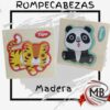 Rompecabezas puzle de madera encastre animales 10x10 cm por mayor MB Comercializa.