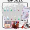 SET VELA 4 COMUNES 1 NUMERO CON LUZ