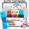 Slime cristalino crystal mud en frasco de 16 cm con tapa en forma de capibara carpincho de colores juguete sensorial infantil regalia venta mayorista MB Comercializa.