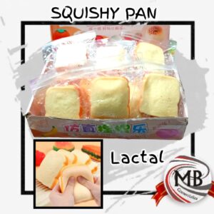Squishy pan lactal rodaja de pan antiestres slow rising venta mayorista MB Comercializa.