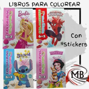 LIBROS PARA COLOREAR CON STICKERS