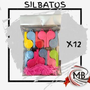 PACK X12 SILBATOS CON COLGANTE MB14011